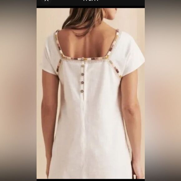 Faherty Dresses & Skirts - Faherty 100% organic cotton mini dress small s white